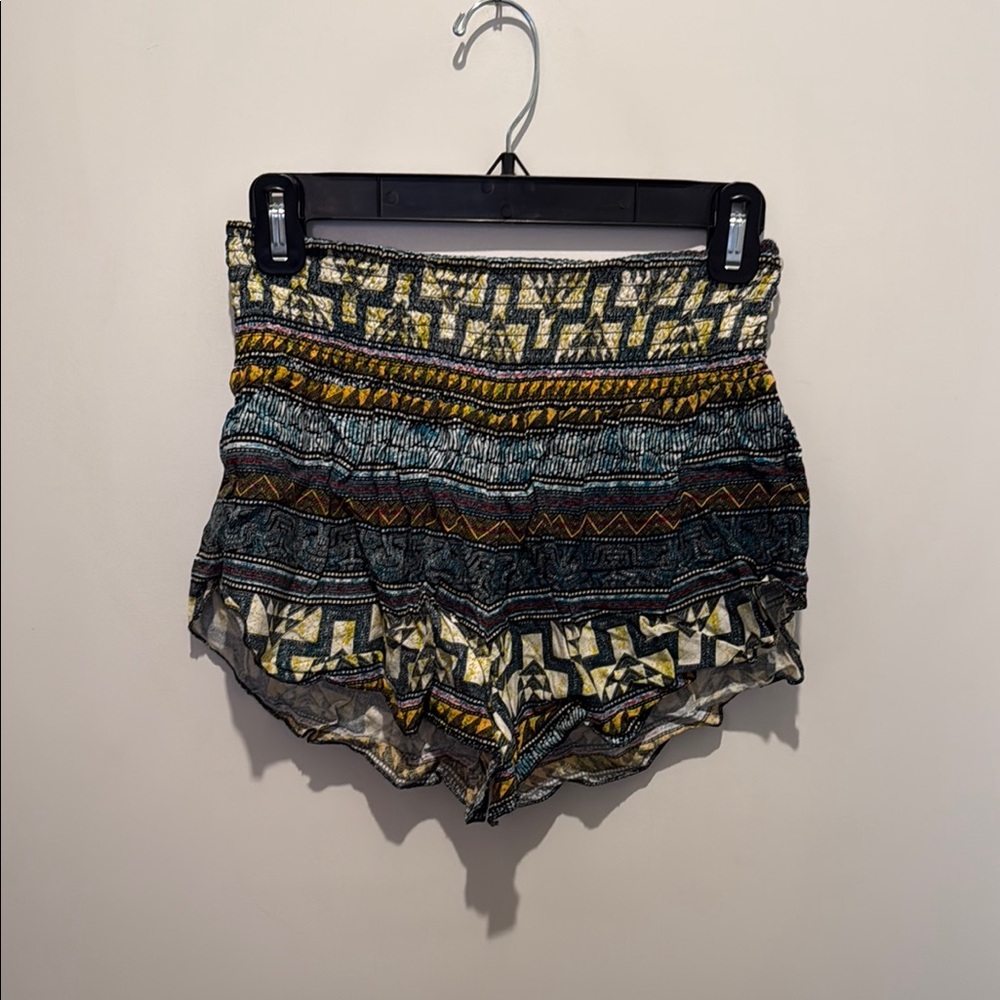 Body Glove High Waist Vibrant Green and Yellow Shorts